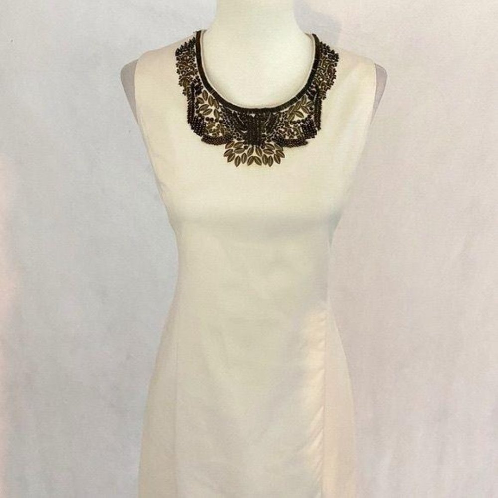 Ellavie Sleeveless Embellished Neckline Dress - Picture 3 of 10
